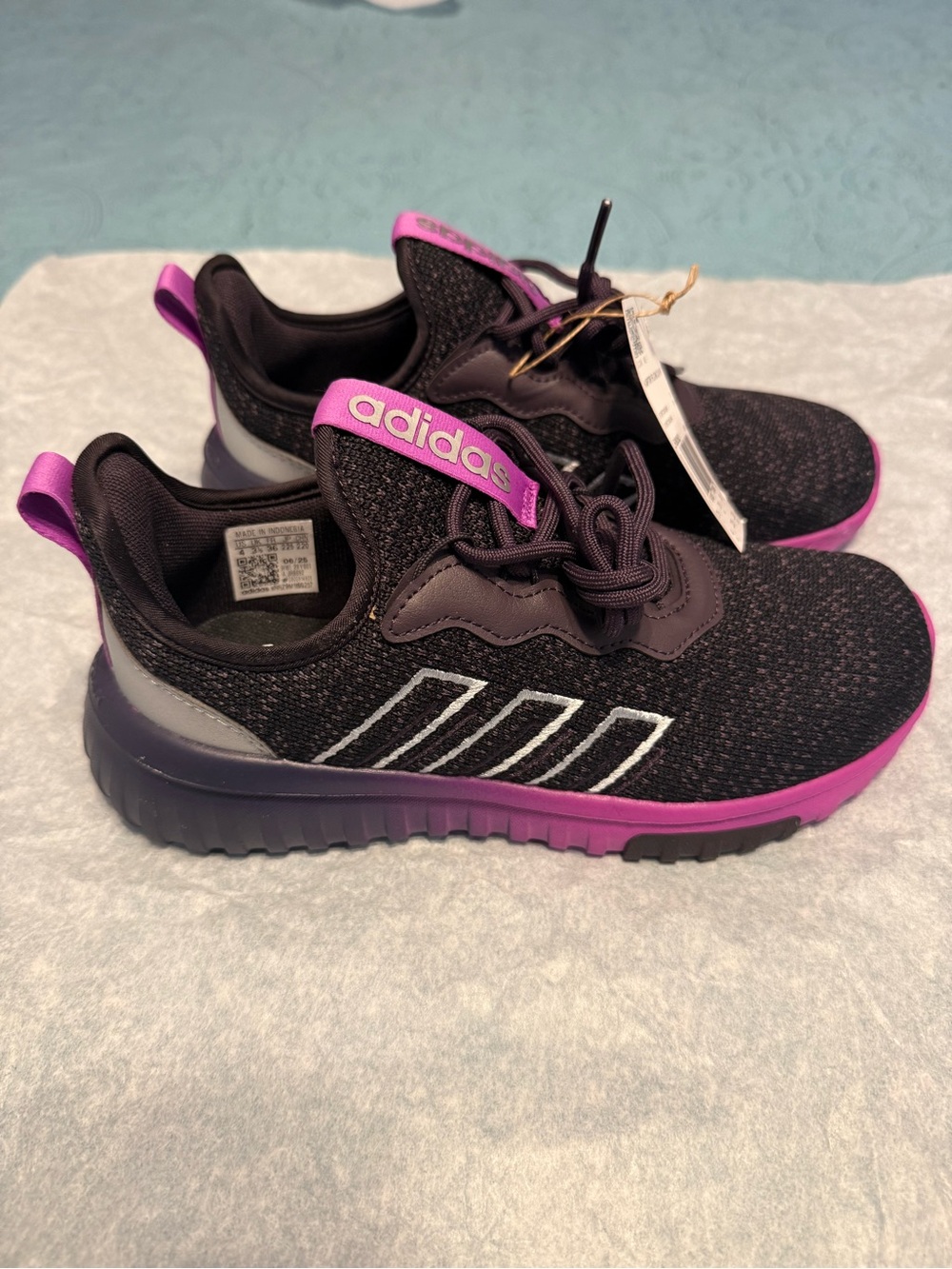 Adidas Kaptir Flow 2.0 Purple/Deep Purple Slip-On Sneakers.